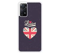 Coque en silicone renforcé imprimée compatible Xiaomi Redmi Note 11 Pro Redmi Note 11 5G I love London