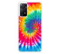 Coque en silicone renforcé imprimée compatible Xiaomi Redmi Note 11 Pro Redmi Note 11 5G Tie Dye Spirale