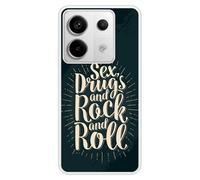 Coque en silicone renforcé imprimée compatible Xiaomi Redmi Note 13 Pro 5G Sex and rock and roll