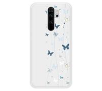 Coque en silicone renforcé imprimée compatible Xiaomi Redmi Note 8 Pro Butterfly