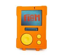 Coque en Silicone Renforcée pour Lunii FLAM - Housse Anti-Chocs Ultra-Protectrice Compatible avec Le Boîtier à Histoires, Résistance Maximale aux Chutes et aux Chocs (Orange)