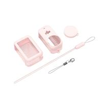 Coque en silicone résistante aux chocs pour caméras d'action avec trous de ventilation, protections d'objectif et dragonne