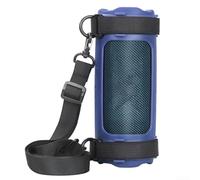Coque en silicone résistante aux chutes avec sangle de fixation pour vélo JBL Flip 7, housse de protection étanche conçue pour les aventures en plein air (bleu)