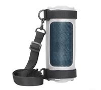 Coque en silicone résistante aux chutes avec sangle de fixation pour vélo pour JBL Flip 7, housse de protection étanche conçue pour les aventures en plein air (gris)