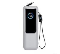 Coque en silicone résistante aux chutes, compatible avec Anker Zolo Power Bank - Protection portable légère (gris)