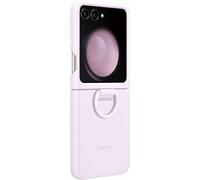 Coque En Silicone Samsung Galaxy Z Flip5 Avec Anneau - Lavande (Violet) - Neuf