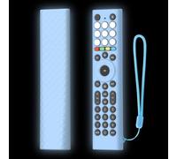 Coque en silicone souple compatible avec télécommande HISENSE ERF2K38H offrant une protection fiable et une manipulation ergonomique (bleu clair)
