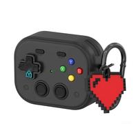 Coque en silicone souple pour AirPods Pro 3 offrant une défense fiable contre les chutes et les rayures avec un ajustement personnalisé et un accès pratique au chargement (noir)