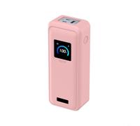 Coque en silicone souple pour Anker pour batterie externe Prime 26250 mAh 300 W Housse de protection anti-poussière antichoc légère pour voyage (rose)