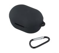 Coque en silicone souple pour écouteurs Bose QC avec cordon Blanc | Silicone souple absorbant les chocs, protection contre les chutes, finition noire élégante, découpes précises