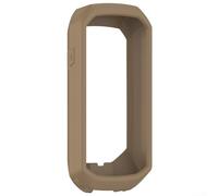 Coque en silicone souple pour Garmin Edge 1050 avec pare-chocs anti-rayures, protection des bords surélevés et accès facile aux boutons (marron)