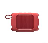 Coque en silicone souple pour haut-parleur portable JBL GO 5 - Coque de protection anti-rayures avec des découpes précises - Bumper pour les trajets quotidiens - Noir - 18 x 8 x 4 cm (rouge)