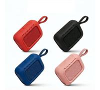 Coque en silicone souple pour JBL Go 5 - Résistante aux chocs - Protection intégrale à 360° - Sans couture - Ultra fine - Facile à nettoyer - Lavable - Découpes précises pour le chargement - Bleu