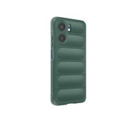 Coque en Silicone Souple pour Oppo A5x avec Renfort Caméra Vert