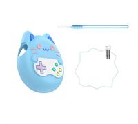 Coque en silicone souple pour Tamagotchi Paradise, protection complète à 360 degrés, antidérapante, antichoc, avec film protecteur d'écran transparent en TPU et cordon de couleur unie