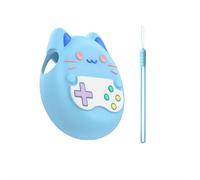 Coque en silicone souple pour Tamagotchi Paradise, protection complète à 360 degrés, antidérapante, antichoc, avec film protecteur d'écran transparent en TPU et cordon de couleur unie