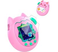 Coque en silicone souple pour Tamagotchi Paradise - Protection d'écran transparente à 360 degrés - Protection intégrale à 360 degrés - Avec cordon de protection contre les rayures et les chocs - Bleu