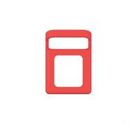 Coque en silicone souple pour Toniebox Starter Set - Housse de protection absorbant les chocs avec poignée de transport - Anti-rayures - Rouge