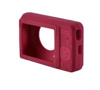 Coque en silicone sur mesure pour appareil photo KODAK PIXPRO FZ55, offrant une protection contre la poussière et les chocs avec un accès libre à toutes les fonctions (rouge)
