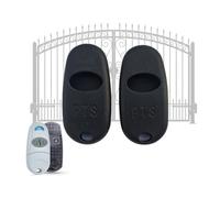 Coque En Silicone Télécommande Portail, 433,92 MHz Cas Antichoc Compatible CAME Télécommande TOP-432EE., Étui De Protection Télécommande Porte Garage 2Pcs Noir (Noir)