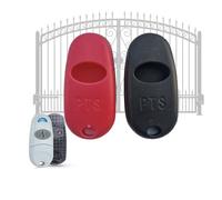 Coque En Silicone Télécommande Portail, 433,92 MHz Cas Antichoc Compatible CAME Télécommande TOP-432EE., Étui De Protection Télécommande Porte Garage 2Pcs Noir (Noir Fuxie)