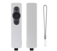 Coque en silicone texturé pour télécommande Logitech Spotlight Empêche le glissement et améliore la sécurité lors des présentations (blanc)
