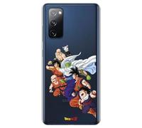 Coque en silicone TPU souple transparente compatible avec Samsung Galaxy S20FE - S20 Lite 5G Motif Dragon Ball Z Multipersonnages Goku Piccolo Krillin Ten Shin Han