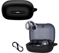 Coque En Silicone Ultra-Fine Souple Anti-Choc Avec Mousqueton Pour Anker Soundcore C30i - Noir