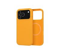 Wefix Coque silicone iPhone 17 Pro Max MagSafe Soft-Touch microfibre Orange