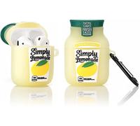 Coque En Souple Silicone De Dessin Animé Compatible Avec Les Airpods 2 Et 1 - Housse De Protection Antichoc Cute Funny [Série De Boissons En Bouteille] (Boisson Au Citron)[ECO5244801]