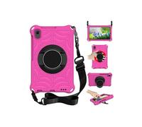 Coque en TPU avec béquille et bandoulière rose pour votre Lenovo Tab M8 (1st Gen) TB-8505/M8 (2nd Gen) TB-8705/M8 (3rd Gen) TB-8506