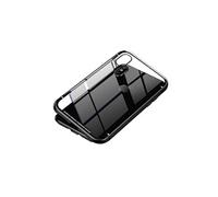 Coque en TPU avec cadre métallique magnétique et verre trempé noir pour votre Apple iPhone XS 5.8 inch