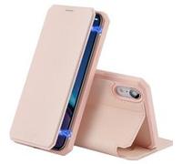 Coque en TPU conception à retournement magnétique rose pour votre Apple iPhone XR 6.1 pouces Rose G