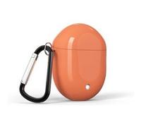 Coque en TPU couleur unie avec mousqueton orange pour votre Google Pixel Buds 2 G