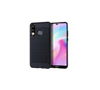 Coque en TPU fibre de carbone bleu foncé pour votre Huawei P30 Lite