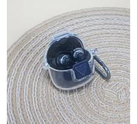 Coque en TPU imperméable et résistante aux chocs pour JBL Tune pour Flex 2, protection fiable contre l'usure quotidienne (violet transparent)