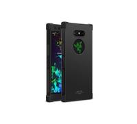 Coque en TPU peau sentir l'airbag résistant aux chocs métal noir pour votre Razer Phone 2