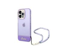 Coque et étui téléphone mobile Guess Coque en TPU pour iPhone 14 Pro - Violet transparent