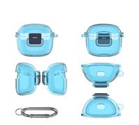 Coque en TPU pour JBL Tune pour Flex 2 - Étanche, résistante à la saleté et aux chutes - Protection du casque (bleu transparent)