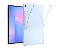 Coque en TPU pour Samsung Galaxy Tab S10FE 10.9 et S10FE+ 13.1 - Housse de protection avec fente pour stylo - Antichoc - Coussin d'air - Anti-jaunissement - Transparent (S10FE 11")