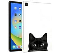 Coque en TPU pour tablette Samsung Galaxy Tab S5e 10,5" modèle 2019 (SM-T720/T725) - Coque de protection fine antichoc avec motif chats noirs pour Samsung Tab T720 10,5" 2019