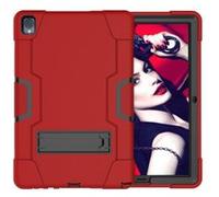 Coque en TPU preuve de choc avec béquille rouge/noir pour votre Huawei MediaPad M6 10.8 pouces G