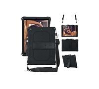 Coque en TPU + Silicone preuve de choc avec béquille et bandoulière noir pour votre Apple iPad 10.2 (2019)/iPad Air 10.5 pouces (2019) Noir G