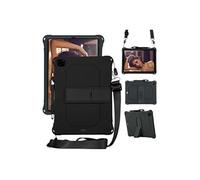 Coque en TPU + Silicone preuve de choc avec béquille et bandoulière noir pour votre Apple iPad Pro 11 pouces (2020) Noir G