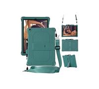 Coque en TPU + Silicone preuve de choc avec béquille et bandoulière vert pour votre Apple iPad 10.2 (2019)/iPad Air 10.5 pouces (2019) Vert G
