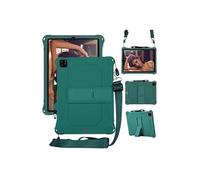 Coque en TPU + Silicone preuve de choc avec béquille et bandoulière vert pour votre Apple iPad Pro 11 pouces (2020)