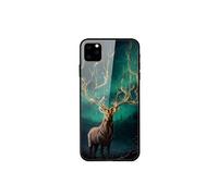 Coque en TPU verre de style d'impression dazzle cerf pour votre Apple iPhone 11 6.1 pouces