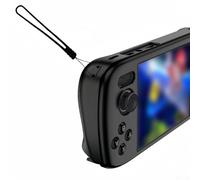 Coque ergonomique en silicone pour console ANBERNIC RG406H avec matériau résistant aux chocs et accès pratique au port pour les jeux (blanc)