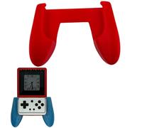 Coque ergonomique pour console de jeu Anbernic RG ROTATE avec poignée imprimée 3D - Rouge translucide