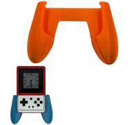 Coque ergonomique pour console de jeu portable Anbernic RG ROTATE avec poignée imprimée 3D pour console de jeu portable RG ROTATE (orange translucide)